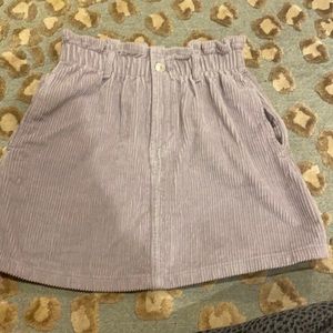 purple corduroy skirt